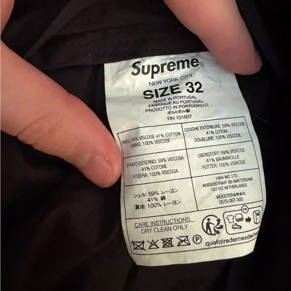 Supreme Lightweight Pinstripe Suit